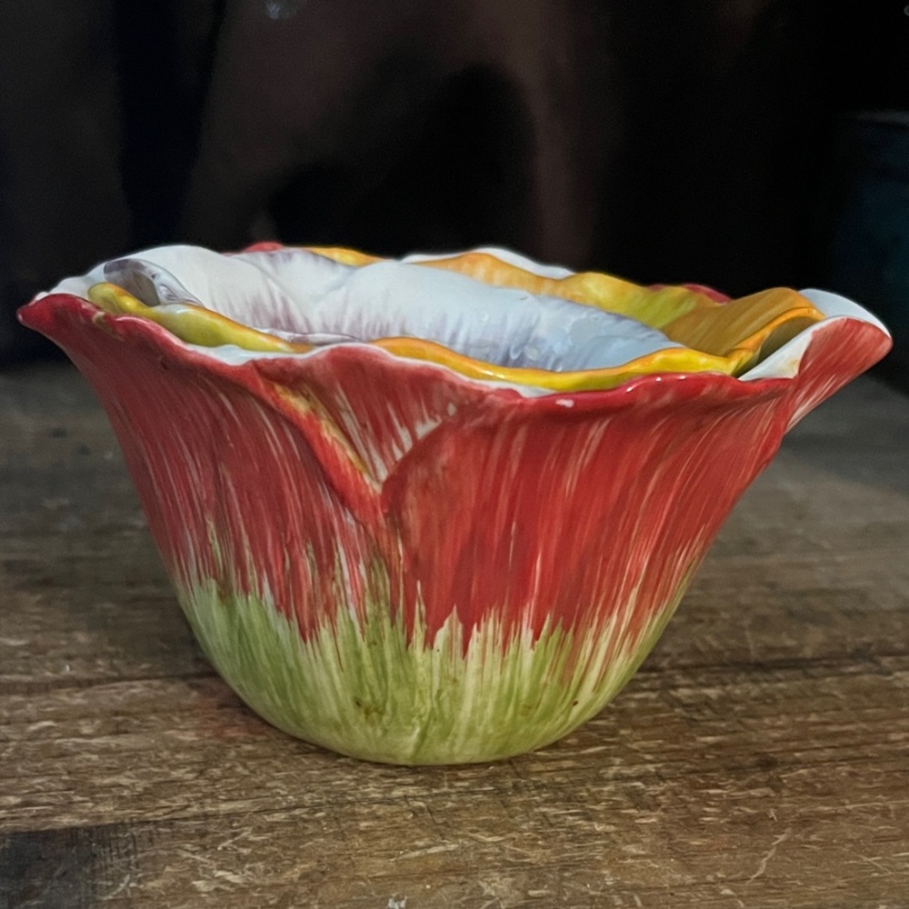 Pier 1 Hand Painted Nested Measuring Cups